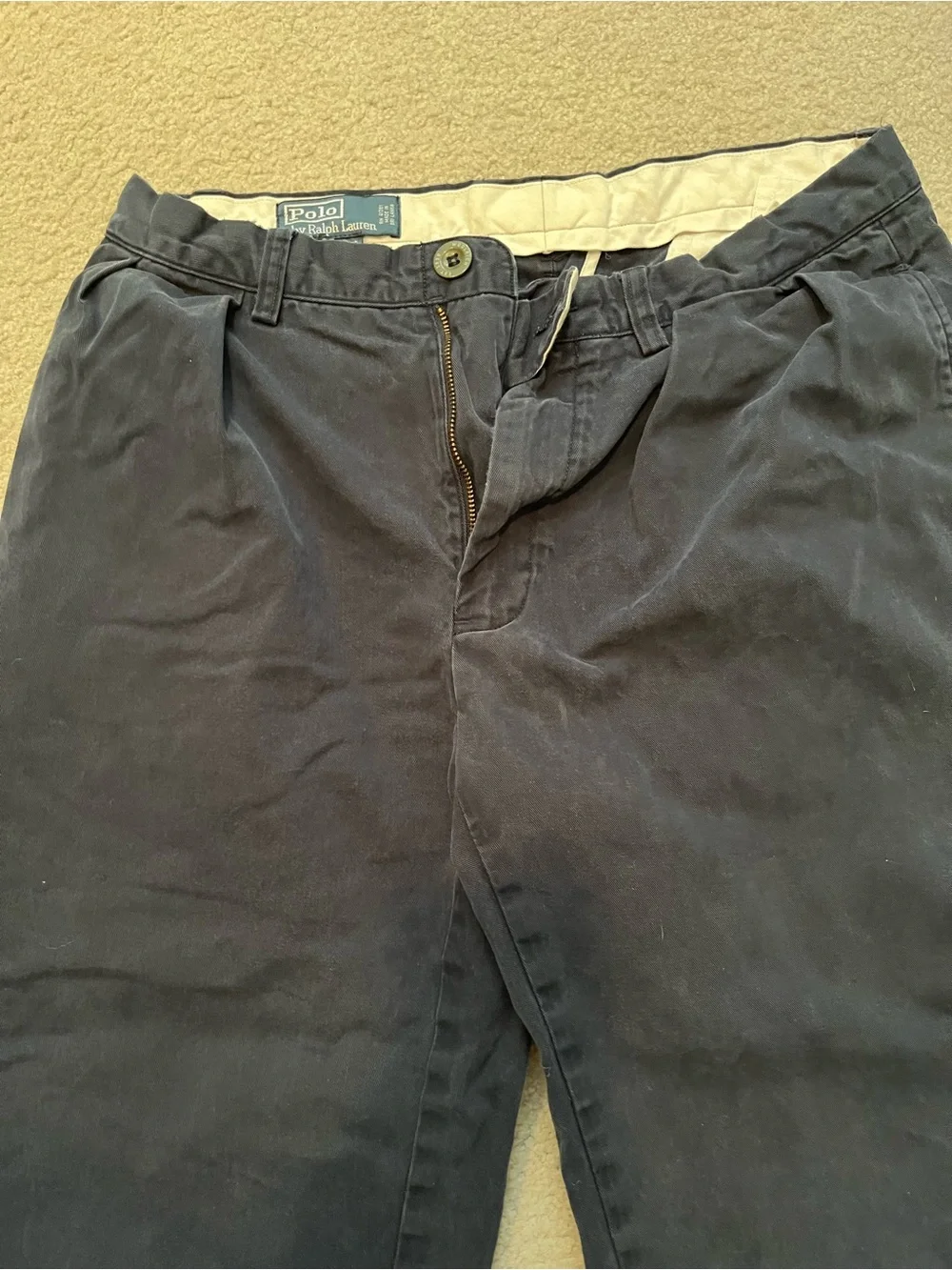 Men's Navy Casual Chino Pants
